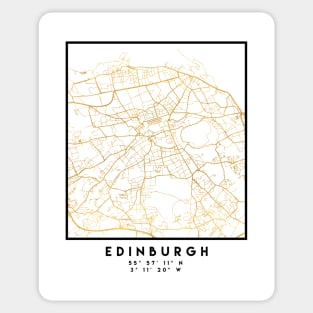 EDINBURGH SCOTLAND CITY STREET MAP ART Sticker